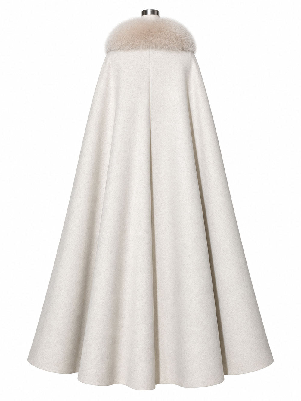 Chinese-Inspired Minimalist Wool Winter Cape for Hanfu & Everyday Wear-04
