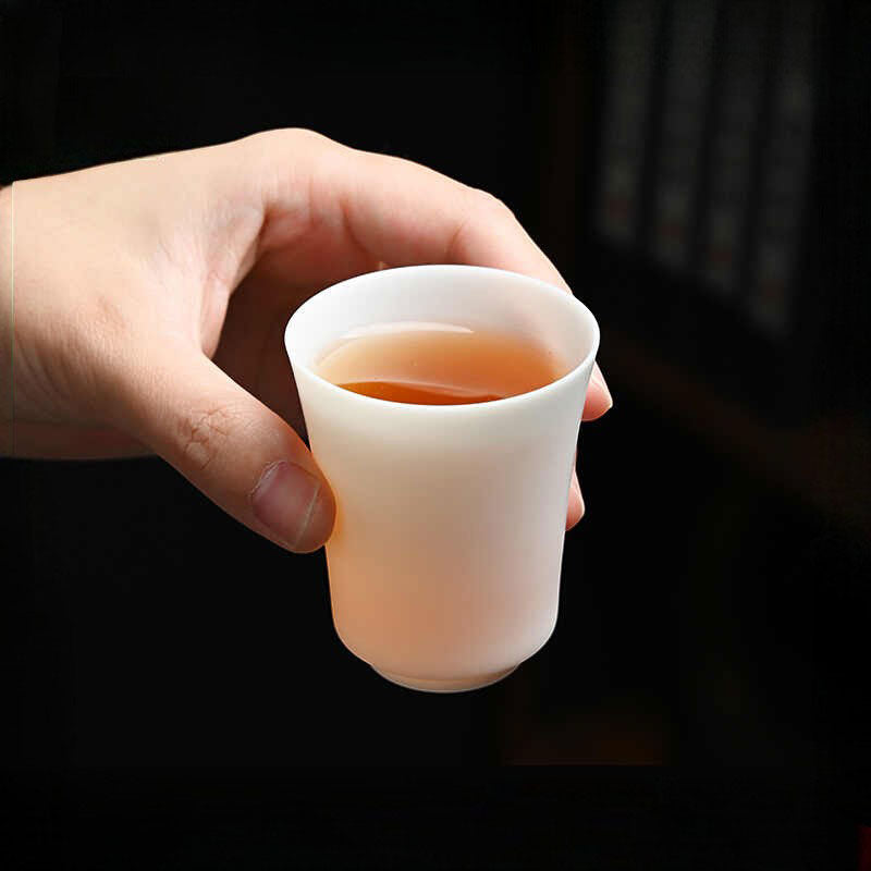 Dehua Ivory-White Matte Porcelain Tea Tasting Cup (5 Styles)-03