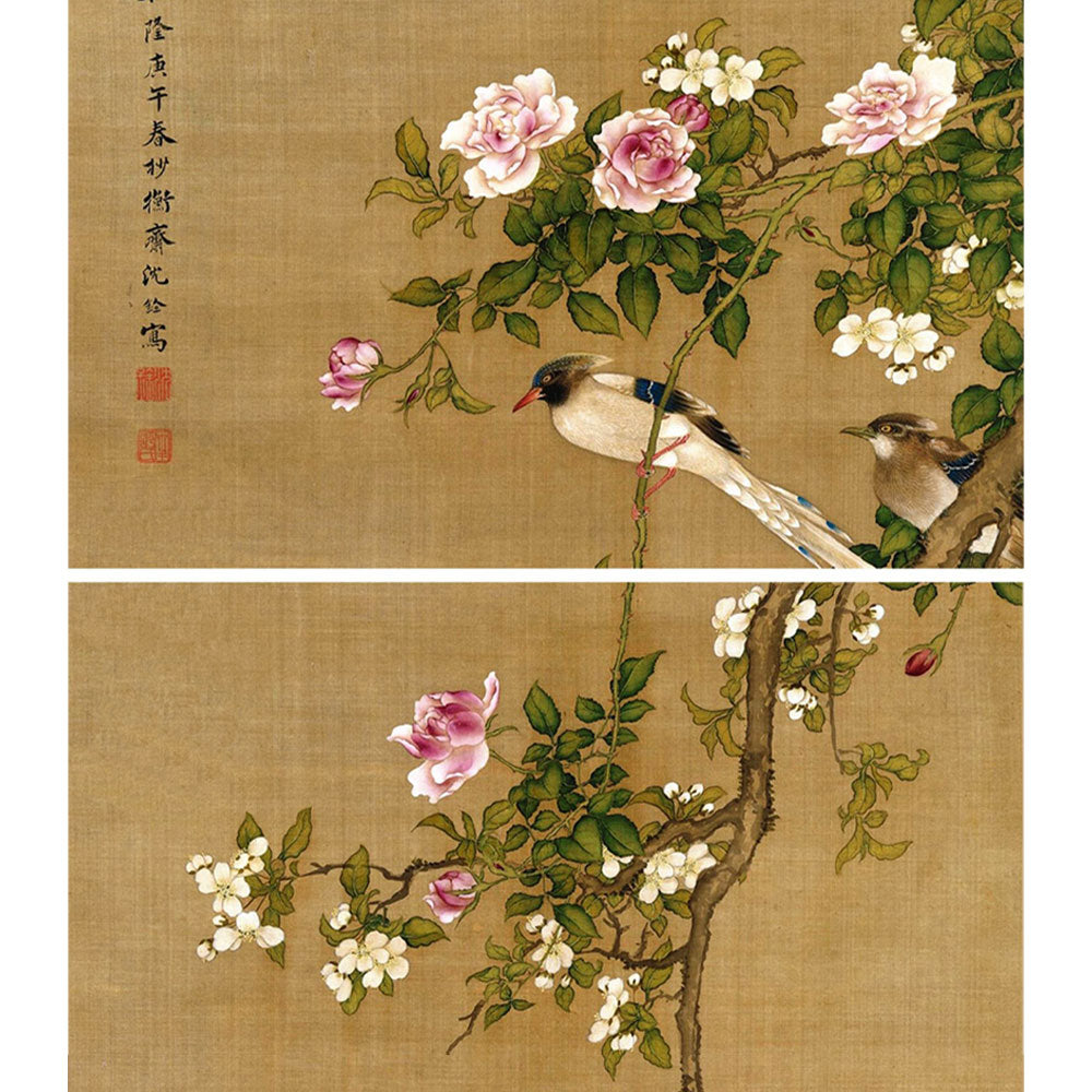 Birds & Blossoms — Traditional Chinese Bird-and-Flower Scroll Art Reproduction-03