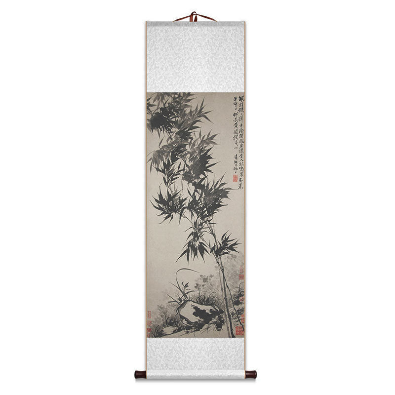 Ink Bamboo — Traditional Chinese Bamboo Scroll Art Reproduction-05