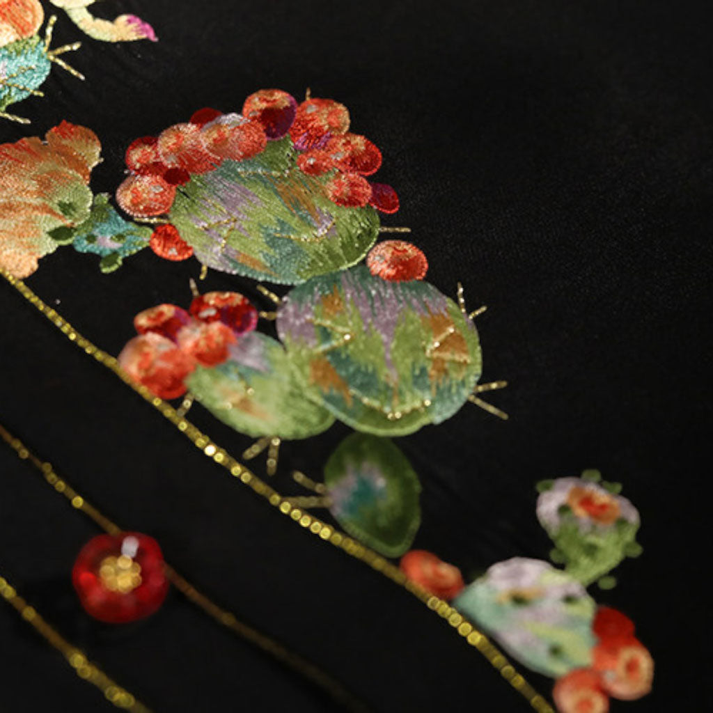 Embroidered Hanfu Inner-Layer Camisole - Cactus Blossom-04