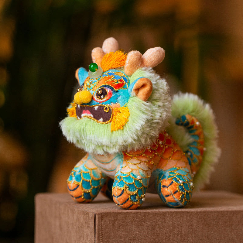 Authentic Chinese Qilin Embroidery Kit – Mythical Beast from Shan Hai Jing | DIY Cultural Heirloom & Meaningful Gift-04