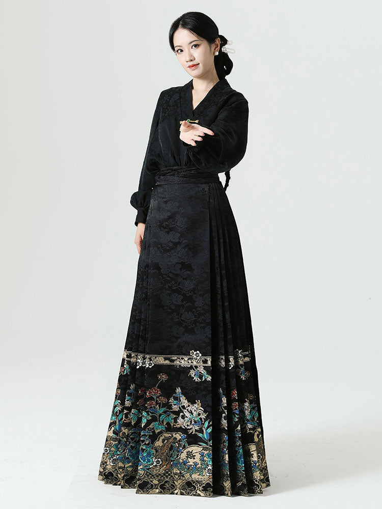 Herbal Romance – Chinese Herbal Love Story Ma Mian Qun Hanfu Skirt-04