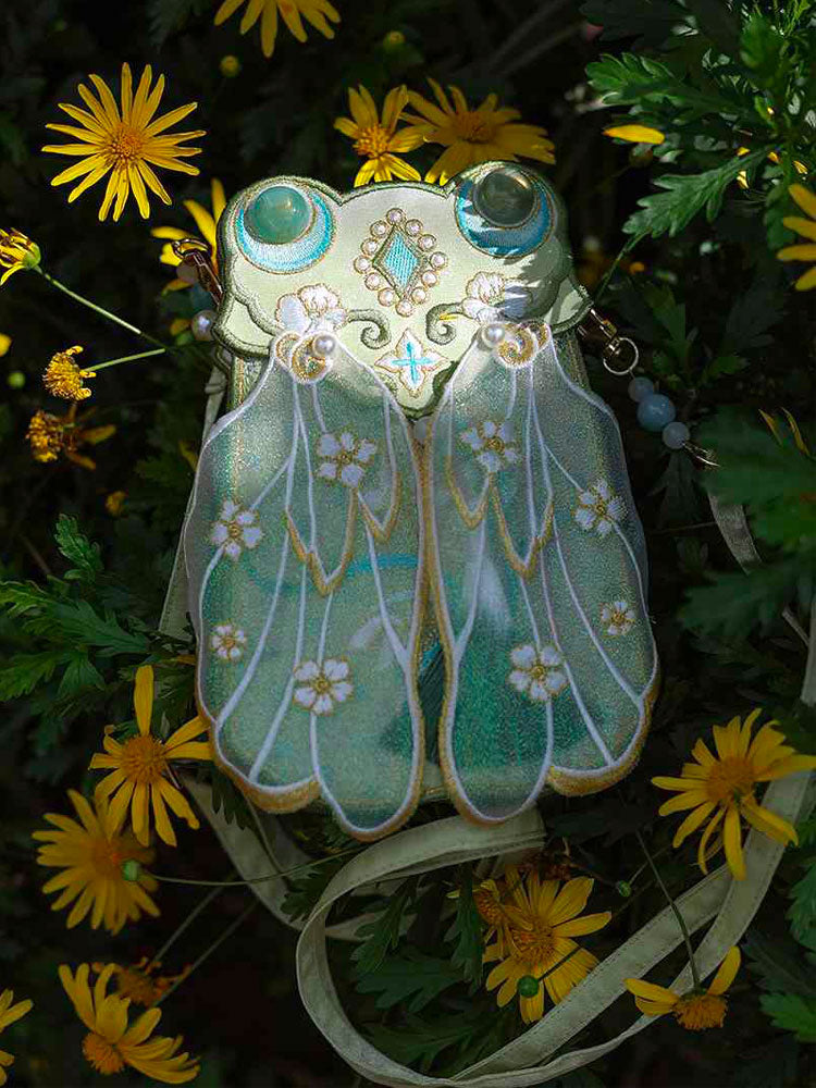 Original Design Vintage Chinese Style Cicada Wing Embroidered  Handbag-03