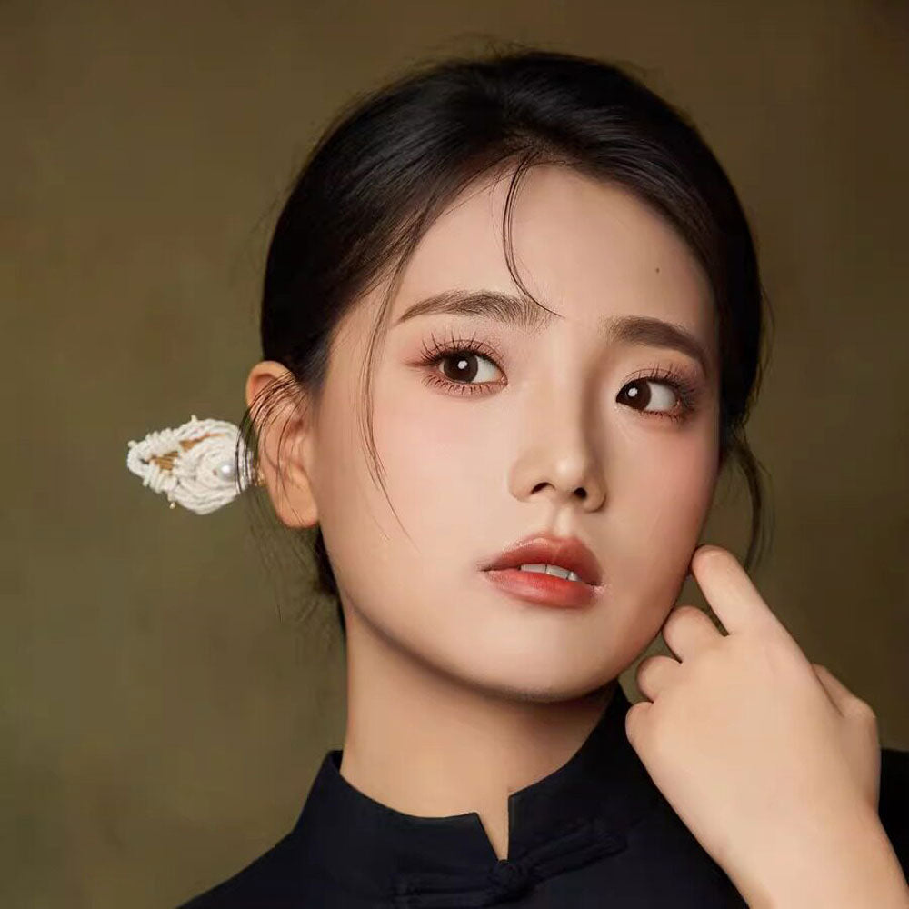 Chinese Phoenix Tail Pearl Hairpin & Hair Clip-04