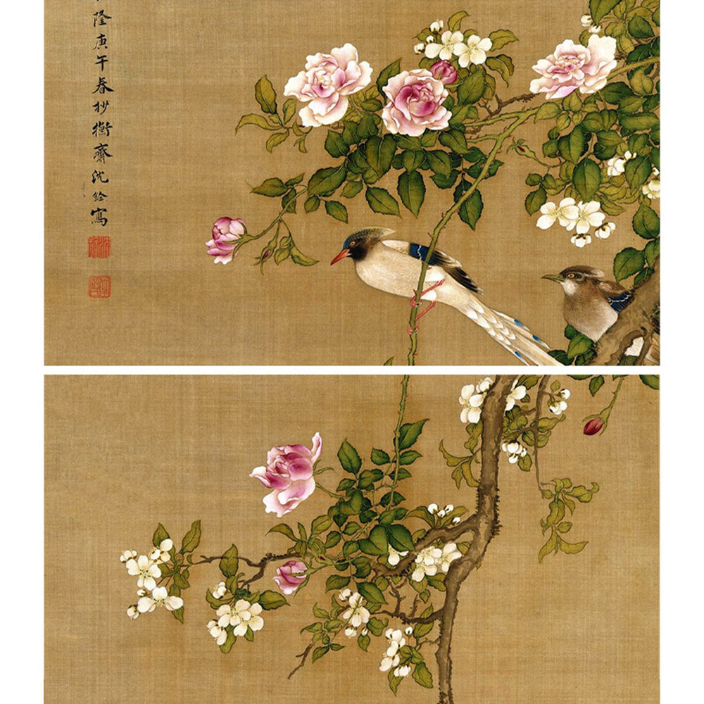 Birds & Blossoms — Traditional Chinese Bird-and-Flower Scroll Art Reproduction-07