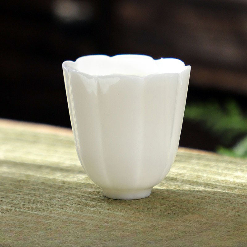 Dehua White Porcelain Bud-Shaped Gongfu Teacup (45ml)-05