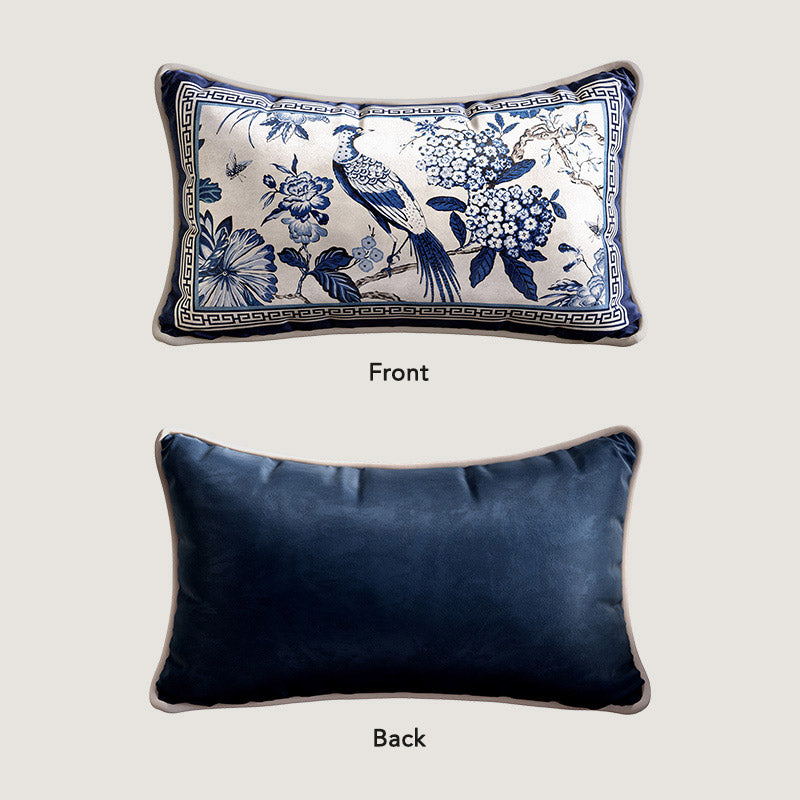 Chinese Classic Blue and White Cushion Series Butterfly/Gourd/Square Cushion Pillows Home Decor-06