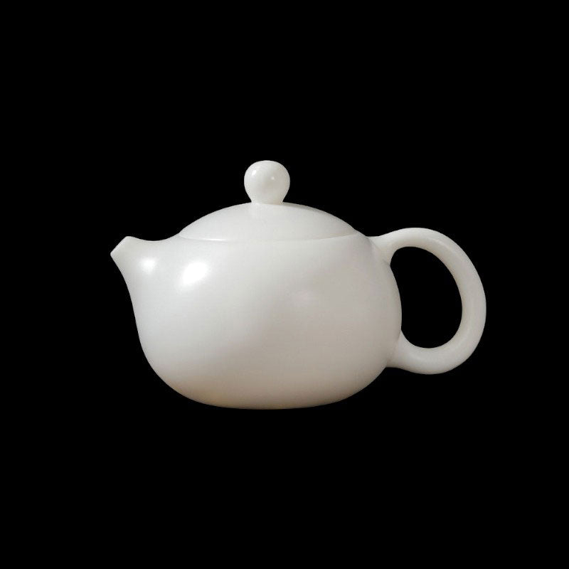 Dehua Ivory-White Porcelain Teapot Gift Set | 1-2 Cups (4 Styles)-05