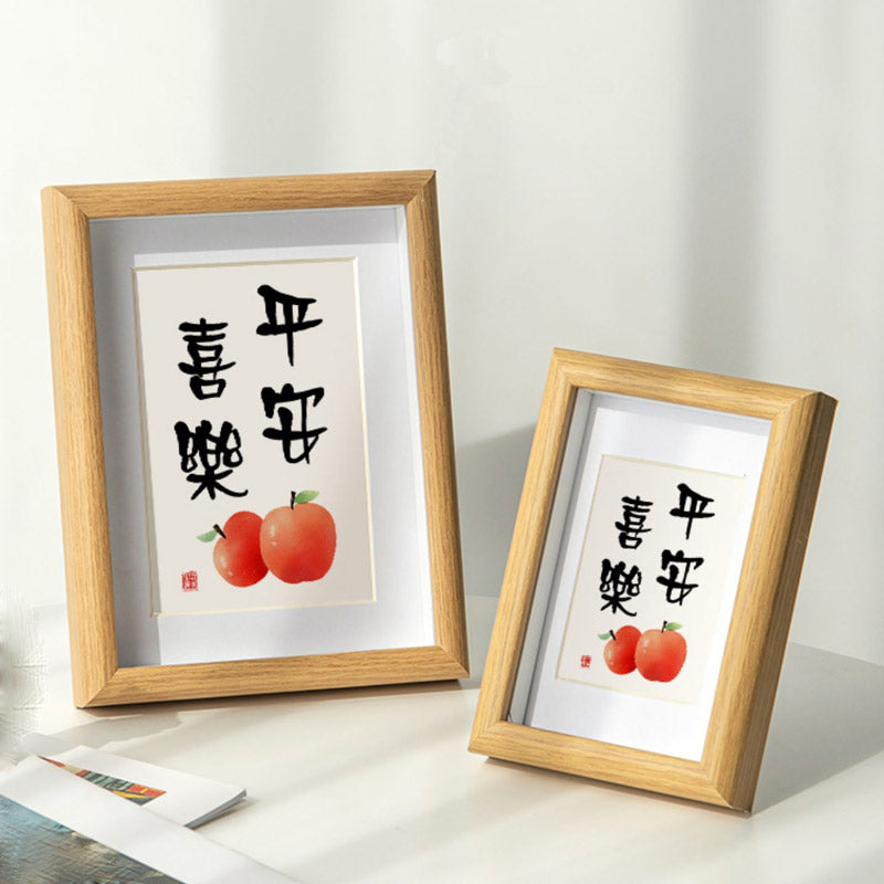 「Ping An Xi Le」- Peinture décorative d'ornement de table de paix et de joie
