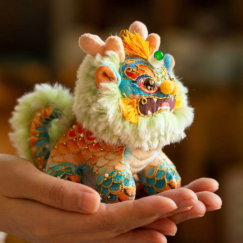 Authentic Chinese Qilin Embroidery Kit – Mythical Beast from Shan Hai Jing | DIY Cultural Heirloom & Meaningful Gift-06