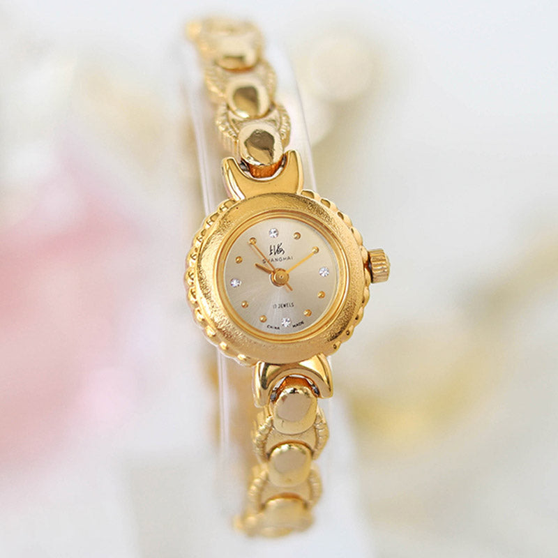90s Retro Art Deco Style Gold-Plated Women's Manual Mechanical Watch-05