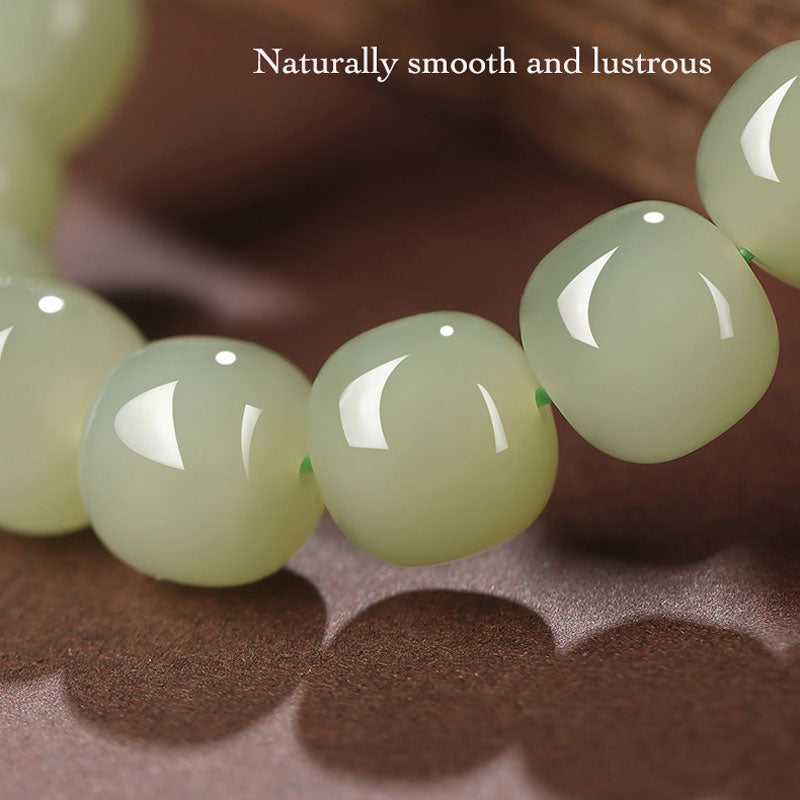 Minimalist Classic Style Natural Hetian Qingshui Jade Bracelet for Women Chinese Jewelry Gift-05
