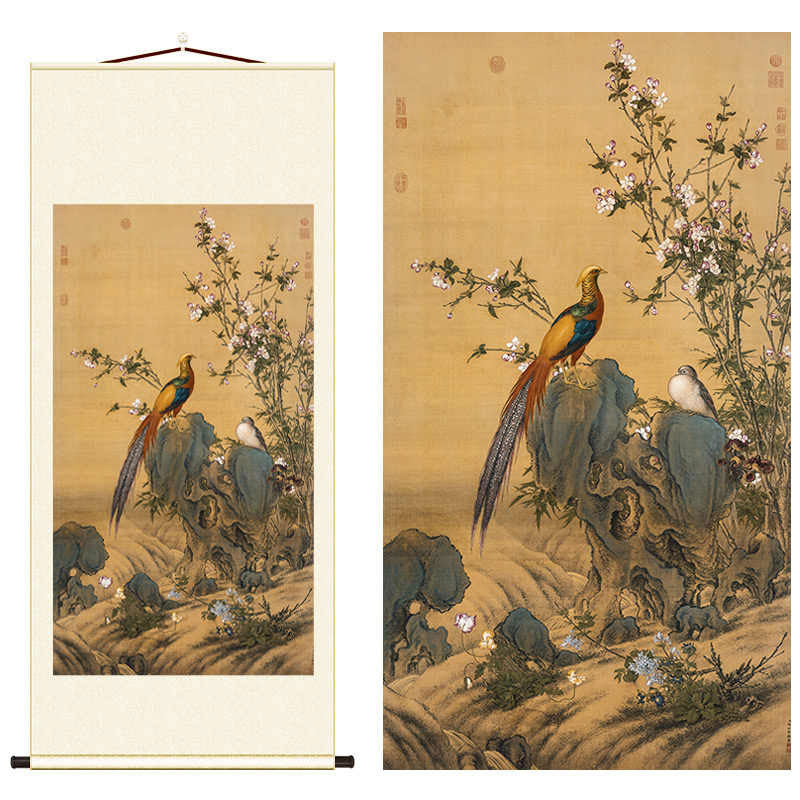 Lang Shining “Splendid Spring” Scroll Wall Art-06