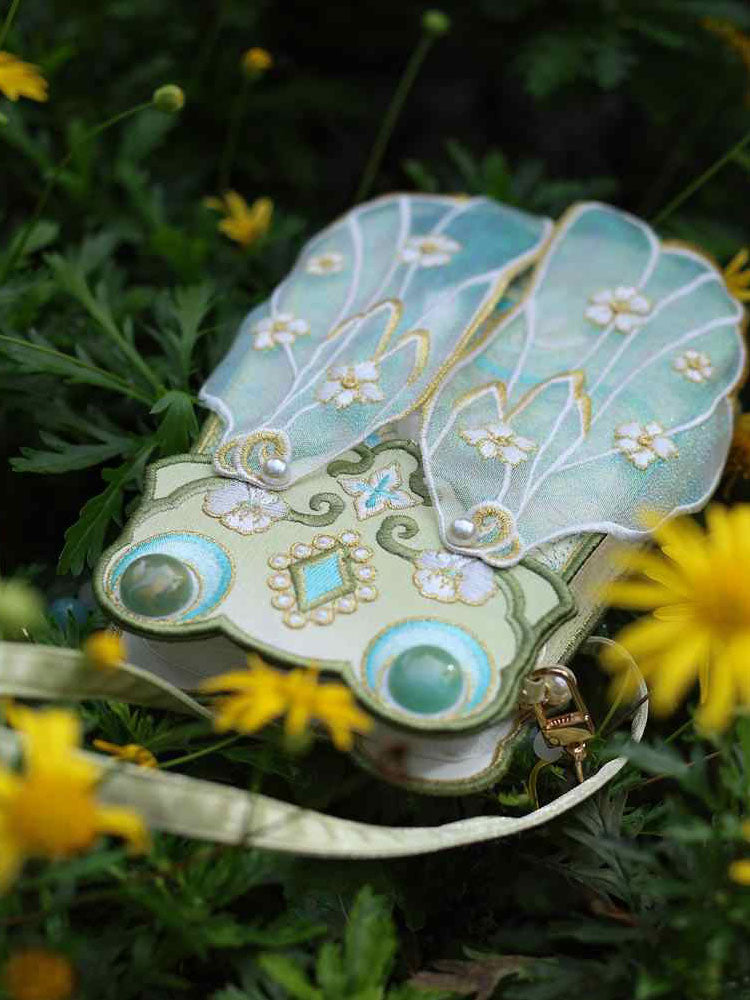 Original Design Vintage Chinese Style Cicada Wing Embroidered  Handbag-06