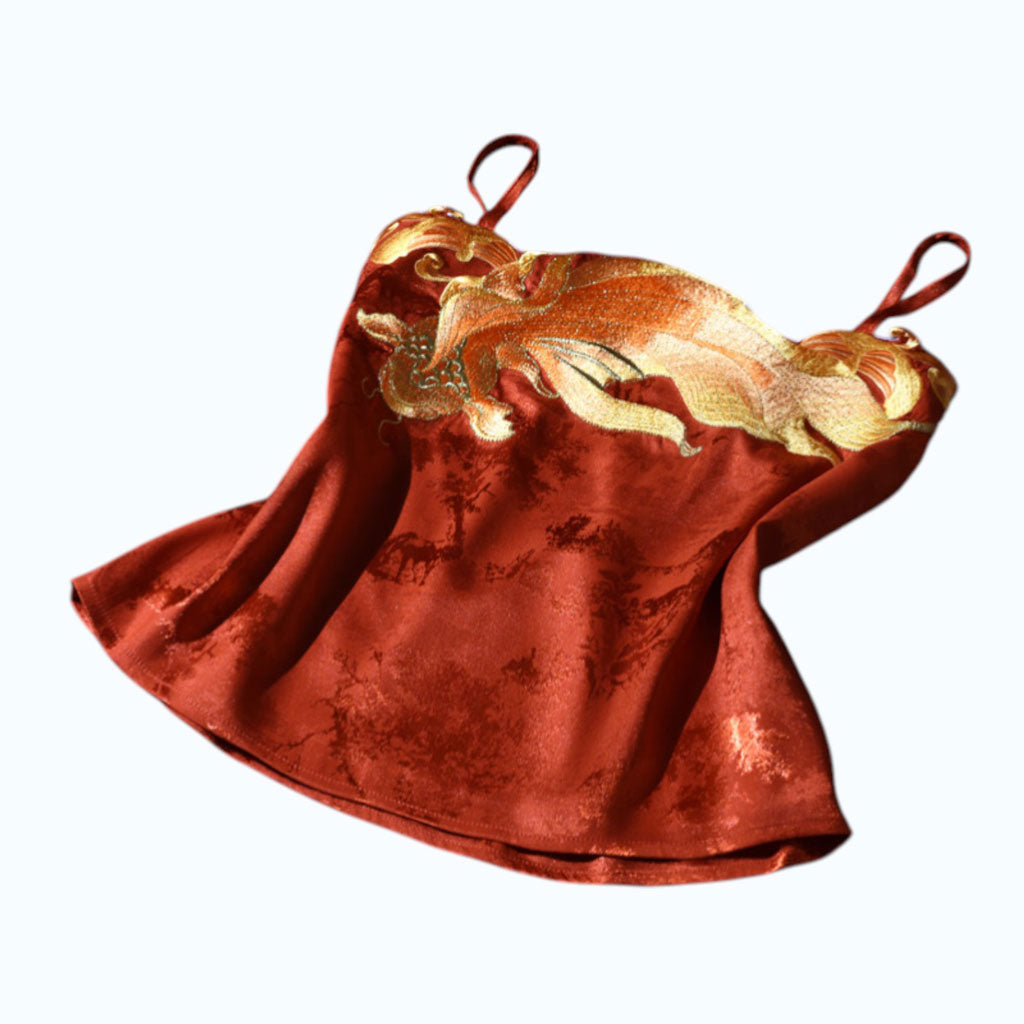 Goldfish Embroidered Hanfu Inner-Layer Camisole-07