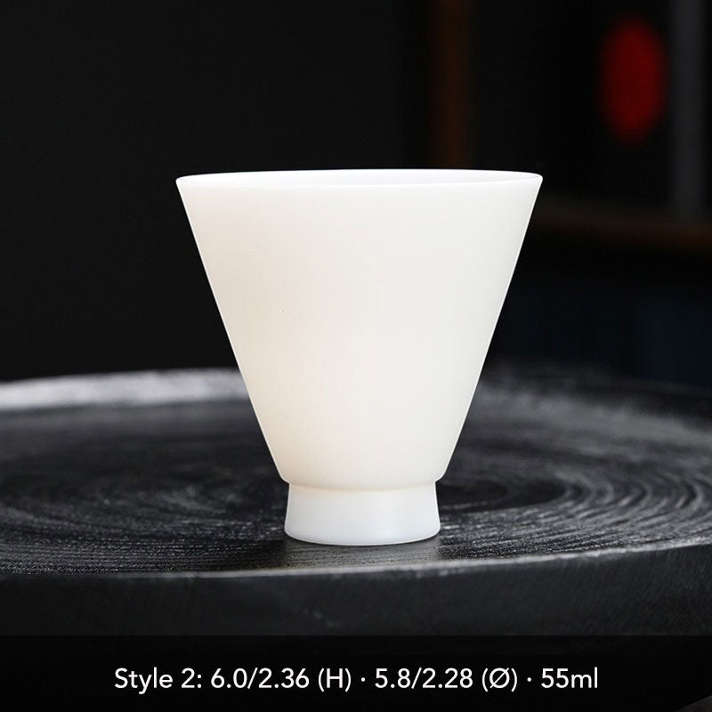 Dehua Ivory-White Matte Porcelain Tea Tasting Cup (5 Styles)-05