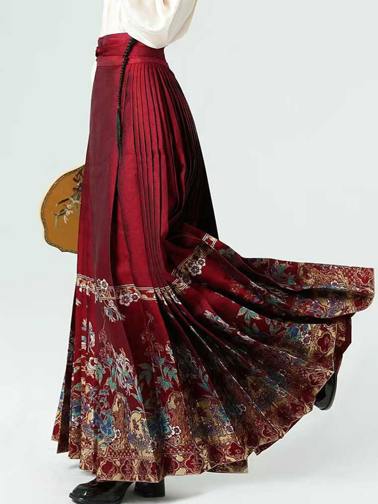 Herbal Romance – Chinese Herbal Love Story Ma Mian Qun Hanfu Skirt-07