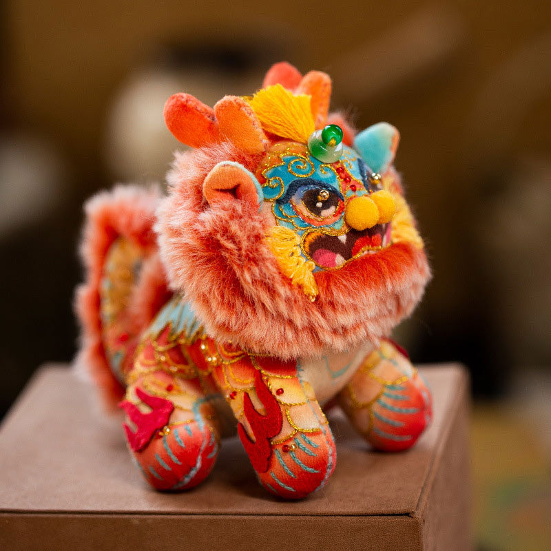 Authentic Chinese Qilin Embroidery Kit – Mythical Beast from Shan Hai Jing | DIY Cultural Heirloom & Meaningful Gift-07
