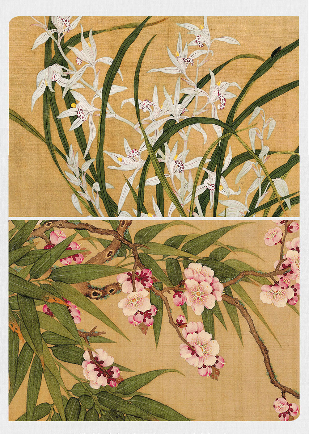 Song Dynasty Floral Scroll Wall Art-04