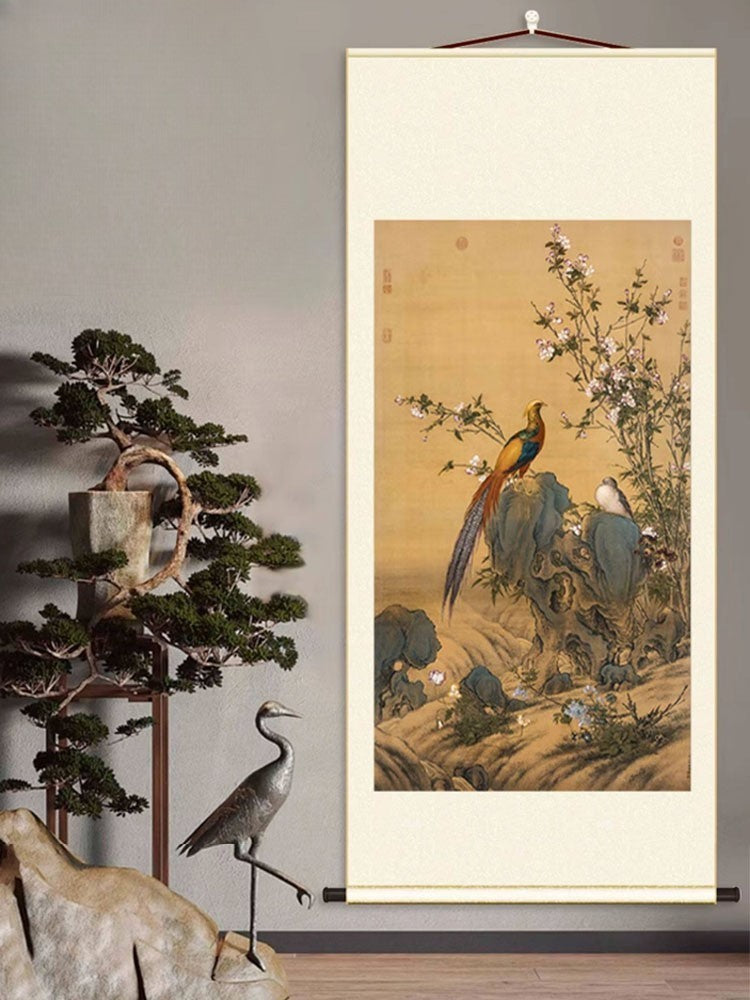 Lang Shining “Splendid Spring” Scroll Wall Art-05