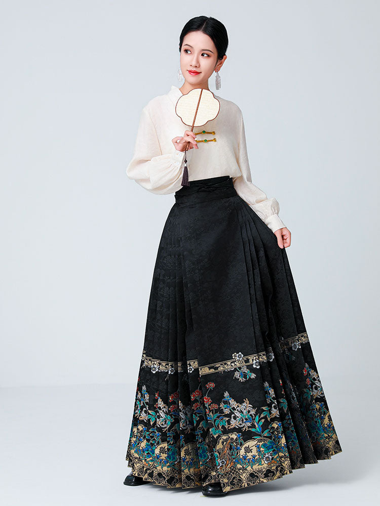 Herbal Romance – Chinese Herbal Love Story Ma Mian Qun Hanfu Skirt-08