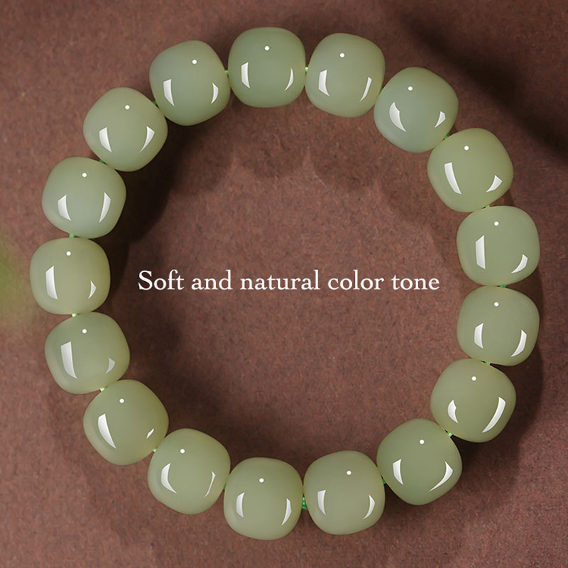 Minimalist Classic Style Natural Hetian Qingshui Jade Bracelet for Women Chinese Jewelry Gift-06
