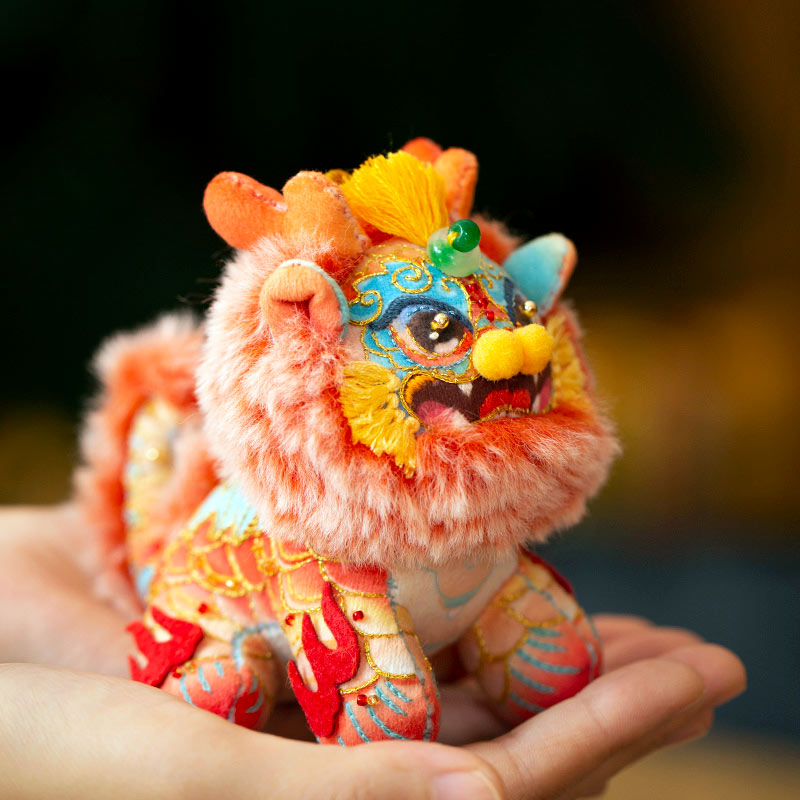 Authentic Chinese Qilin Embroidery Kit – Mythical Beast from Shan Hai Jing | DIY Cultural Heirloom & Meaningful Gift-08