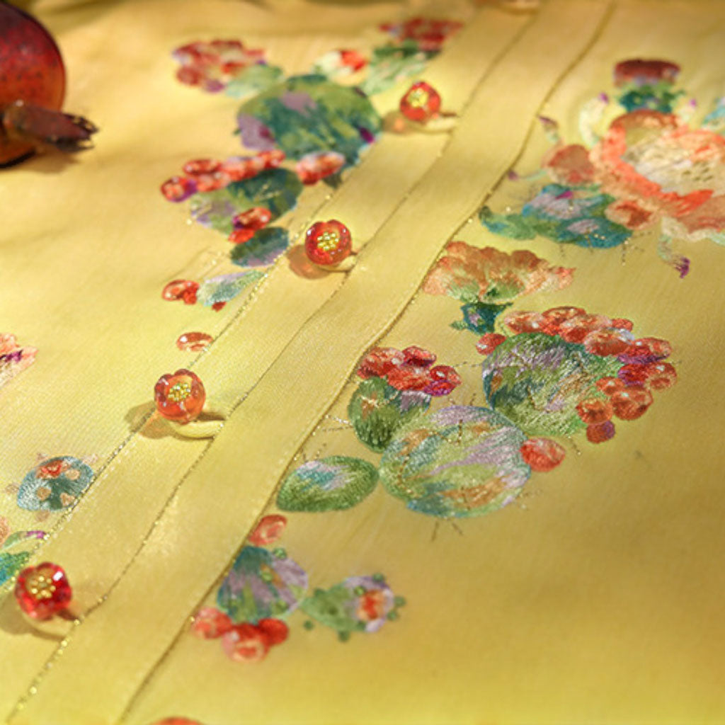 Embroidered Hanfu Inner-Layer Camisole - Cactus Blossom-08