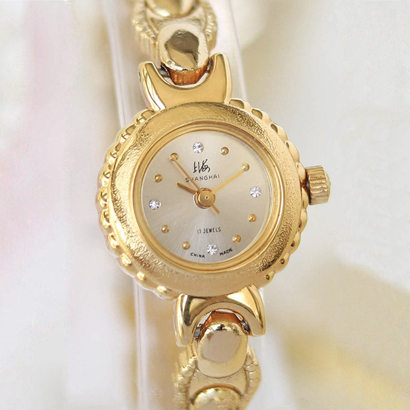90s Retro Art Deco Style Gold-Plated Women's Manual Mechanical Watch-07