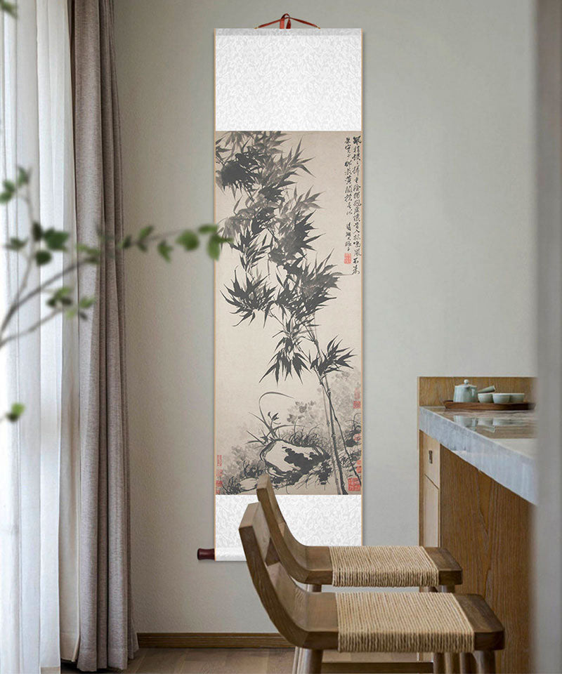Ink Bamboo — Traditional Chinese Bamboo Scroll Art Reproduction-06