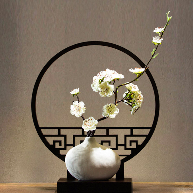 La beauté du zen chinois – Décoration de table en forme de fleur de prunier.