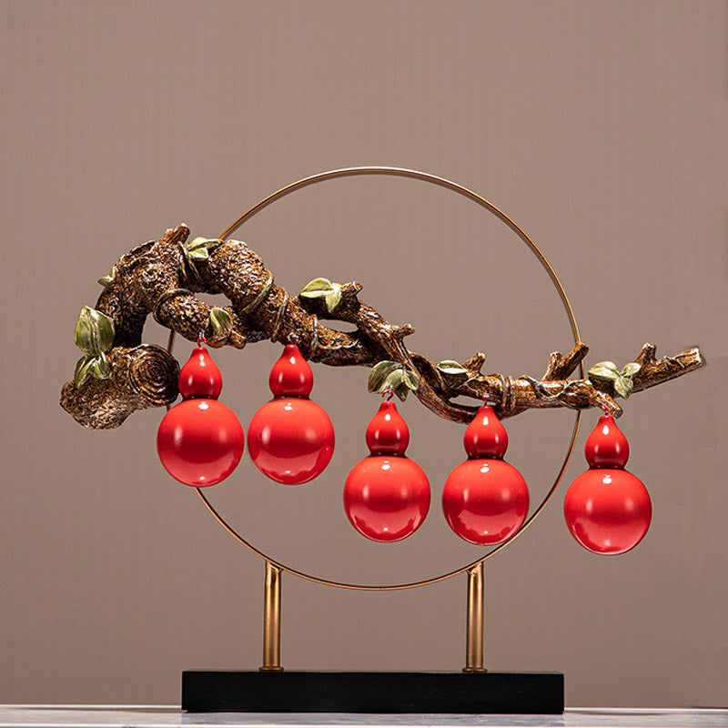 Cinq gourdes chinoises créatives, les cinq bénédictions viennent à la famille, décoration de table, cadeaux de pendaison de crémaillère