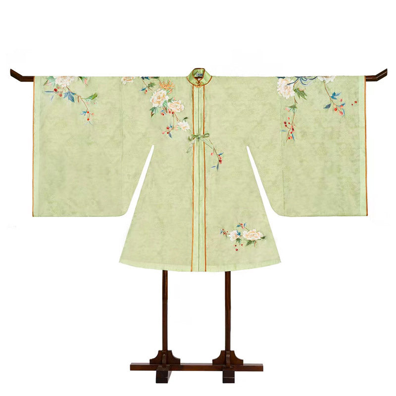 Song of Hibiscus Embroidered Hanfu Clothing Horse Face Skirt-05