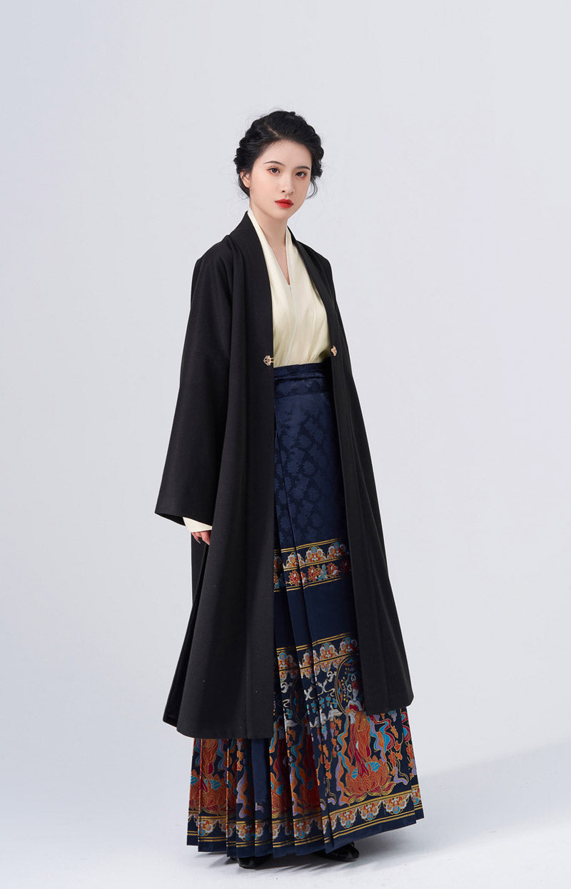 Manteau décontracté d'automne et d'hiver de style chinois moderne Han
