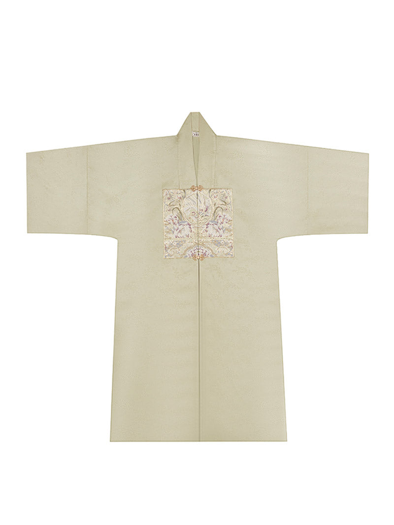 Traditional Ancient Chinese Style Phoenix and Peony Pattern Green Embroidery Mamianqun Hanfu Dress-07