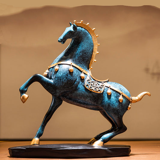 Sculpture de cheval Vintage "Ma Dao Cheng Gong", décor de Table de bureau